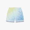 Tennis Tile Silk Shorts