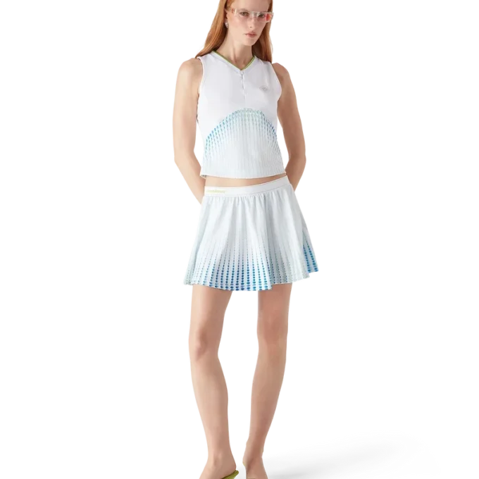 Tennis-trykt racer-top