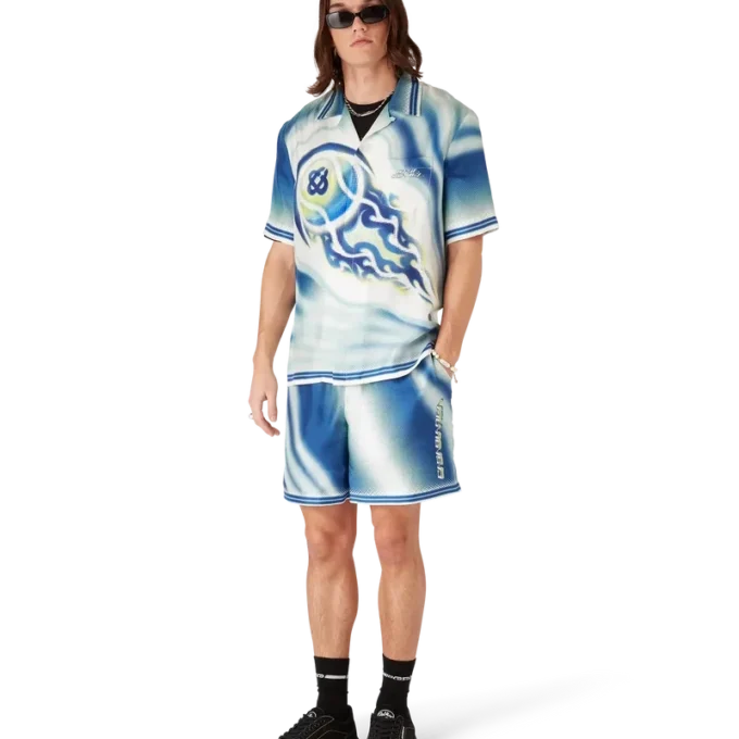 The Art of the Serve kortærmet silkeskjorte