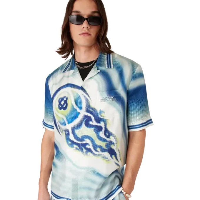 The Art of the Serve kortærmet silkeskjorte