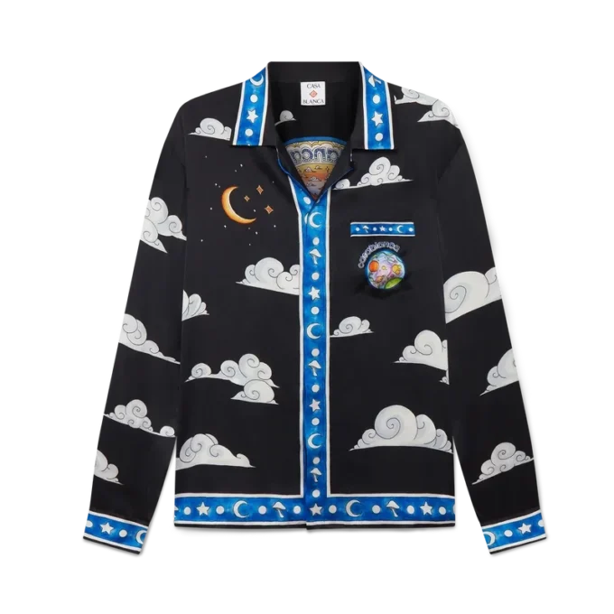 The Four Elements langermet silkeskjorte The Four Elements langermet silkeskjorte