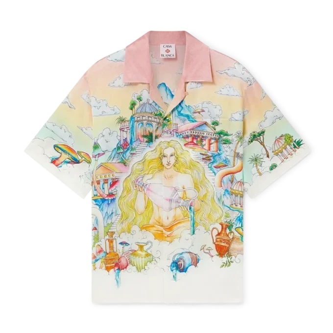 The Road to Knowledge kortærmet silkeskjorte The Road to Knowledge kortærmet silkeskjorte