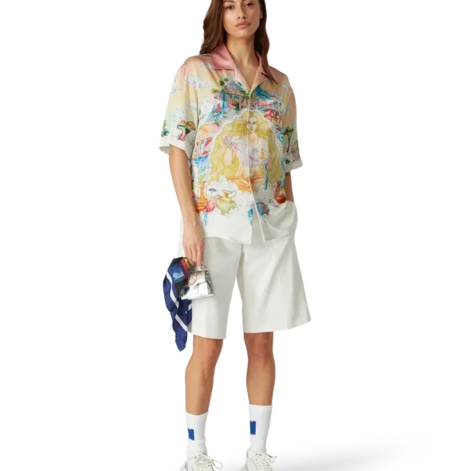 The Road to Knowledge kortærmet silkeskjorte The Road to Knowledge kortærmet silkeskjorte