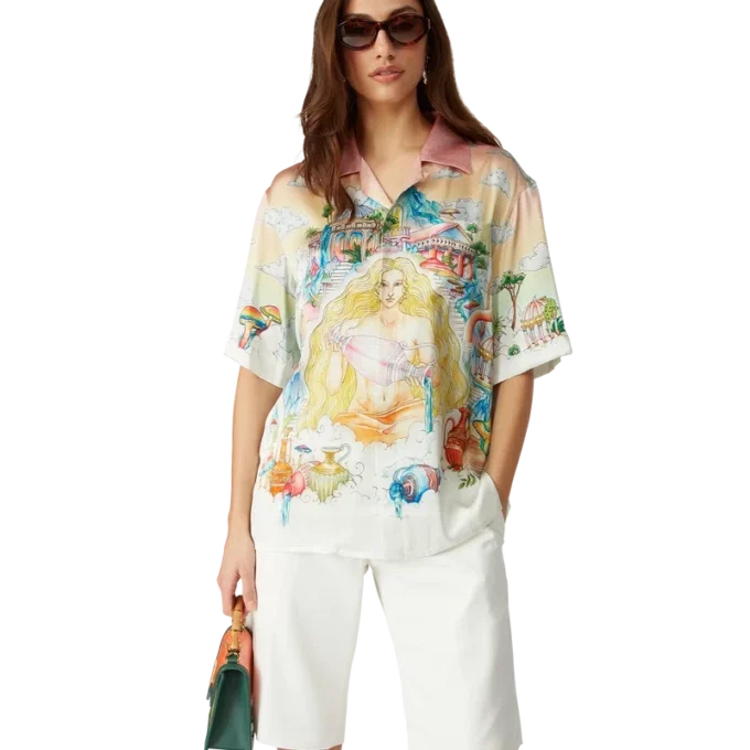 The Road to Knowledge kortærmet silkeskjorte The Road to Knowledge kortærmet silkeskjorte