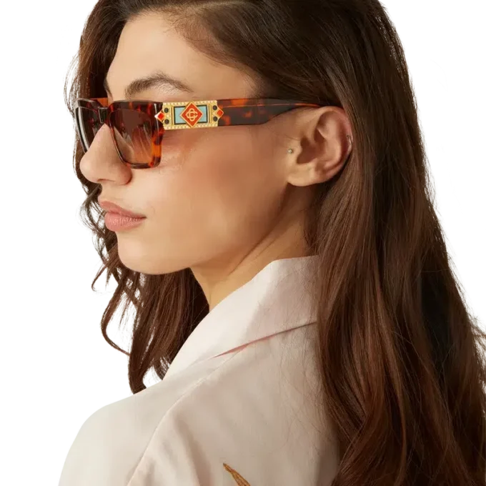 Tortoiseshell the Square Metope solbriller