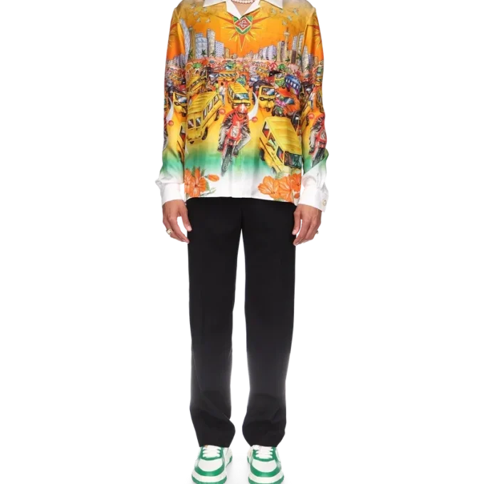 Traffic-linne-skjorte