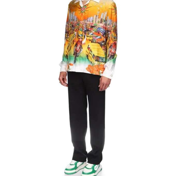 Traffic-linne-skjorte