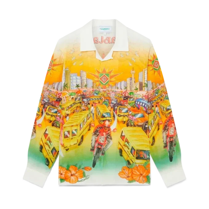 Traffic-linne-skjorte