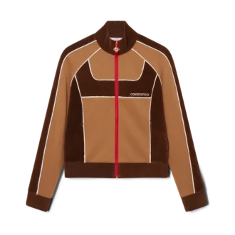 Treningsjakke med chenillepaneler