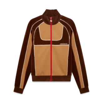 Treningsjakke med chenillepaneler