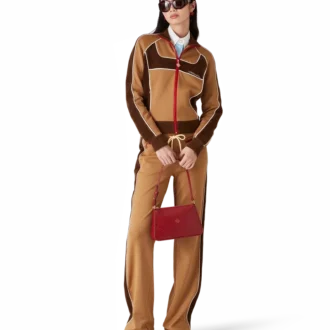 Treningsjakke med chenillepaneler