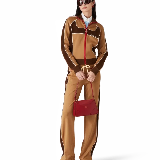 Treningsjakke med chenillepaneler