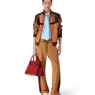 Treningsjakke med chenillepaneler