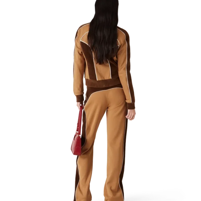 Treningsjakke med chenillepaneler