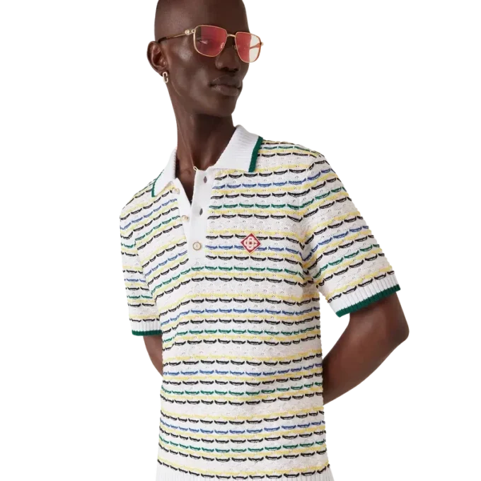 Tuck Stitch kortærmet poloskjorte