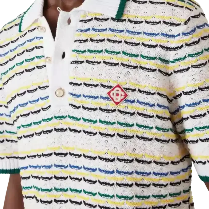 Tuck Stitch kortærmet poloskjorte