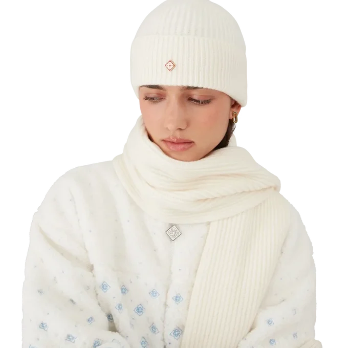 Ulllue med ribbestrikk