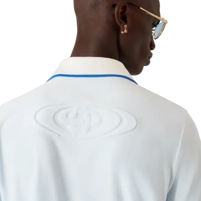 Velour-shortskjorte med korte ermer