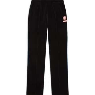 Velour-treningsbukse med gradientpiping