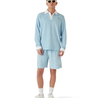 Velourstripete shorts