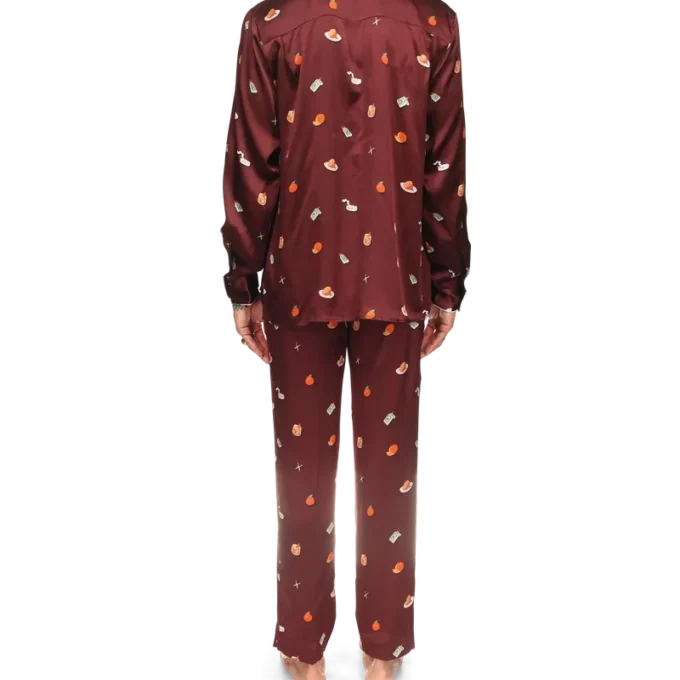 Vices pyjamasbukser i silkesatin