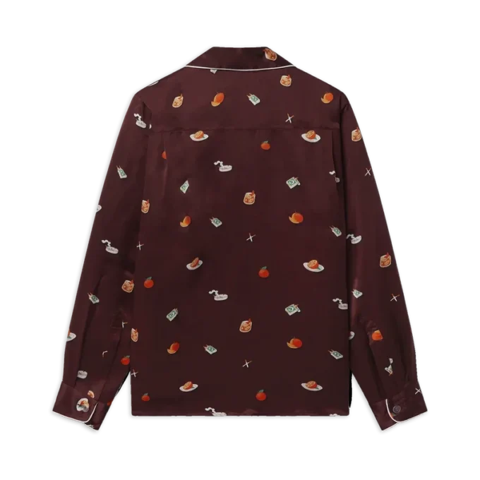 Vices pyjamaskjorte i silkesatin