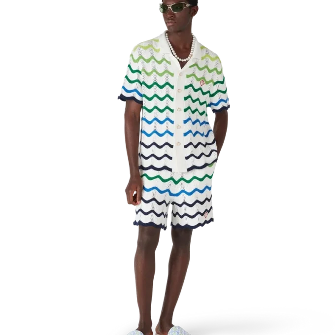 Wave strikkede shorts