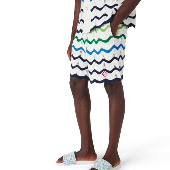 Wave strikkede shorts