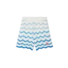 Wavy Gradient Crochet Shorts