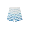 Wavy Gradient Crochet Shorts