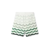 Wavy Gradient Crochet Shorts