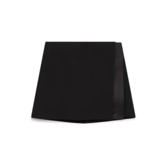 Wool Tailoring Wrap Skjørt