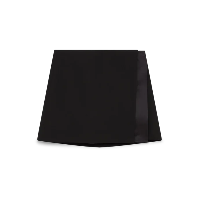 Wool Tailoring Wrap Skjørt