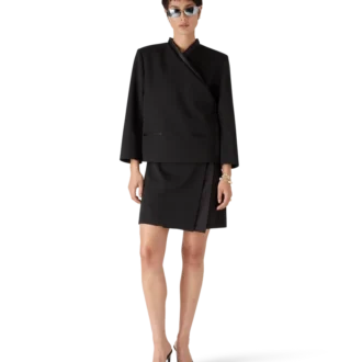 Wool Tailoring Wrap Skjørt