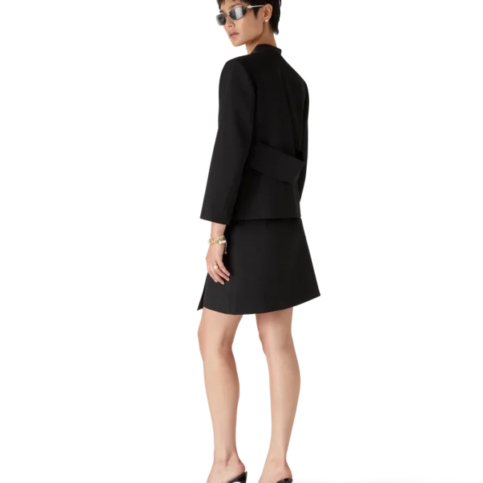 Wool Tailoring Wrap Skjørt